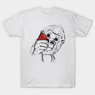 Easter gorilla - line T-Shirt